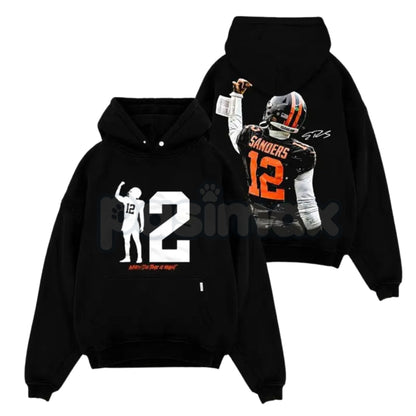 Shedeur Sanders 12 Celly For Dawg Pound – Iconic Celebration Cotton Hoodie, Sweatshirt & T-Shirt