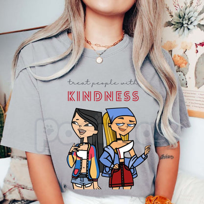 Total Drama Island Heather & Lindsay Scene T-Shirt – Y2K Cartoon Queen of Mean Graphic Tee
