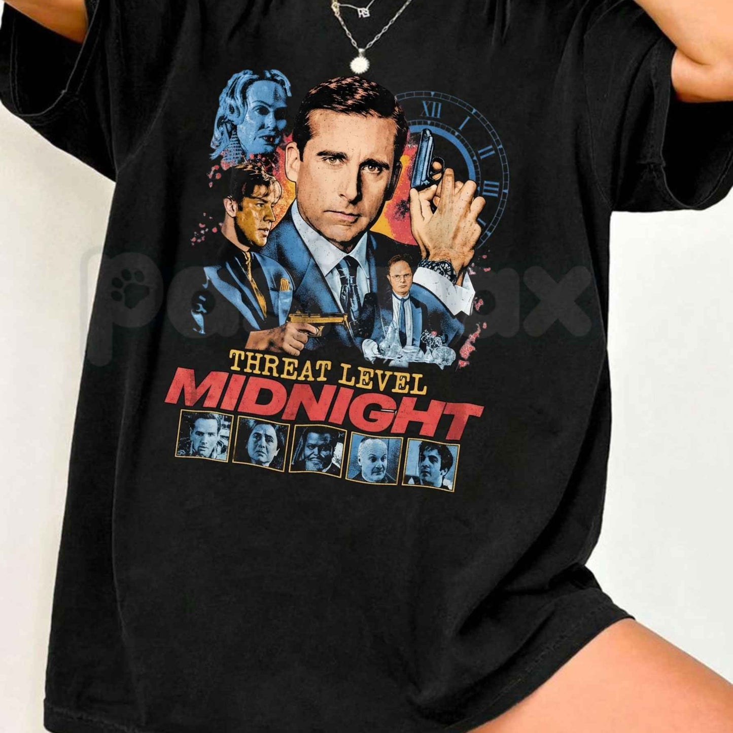 Threat Level Midnight T-Shirt – The Office Michael Scarn Retro Unisex Graphic Tee