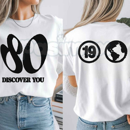 Men's Discover You T-Shirt – Inspirational Graphic Print Streetwear Tee, Casual Cotton Short Sleeve Shirt