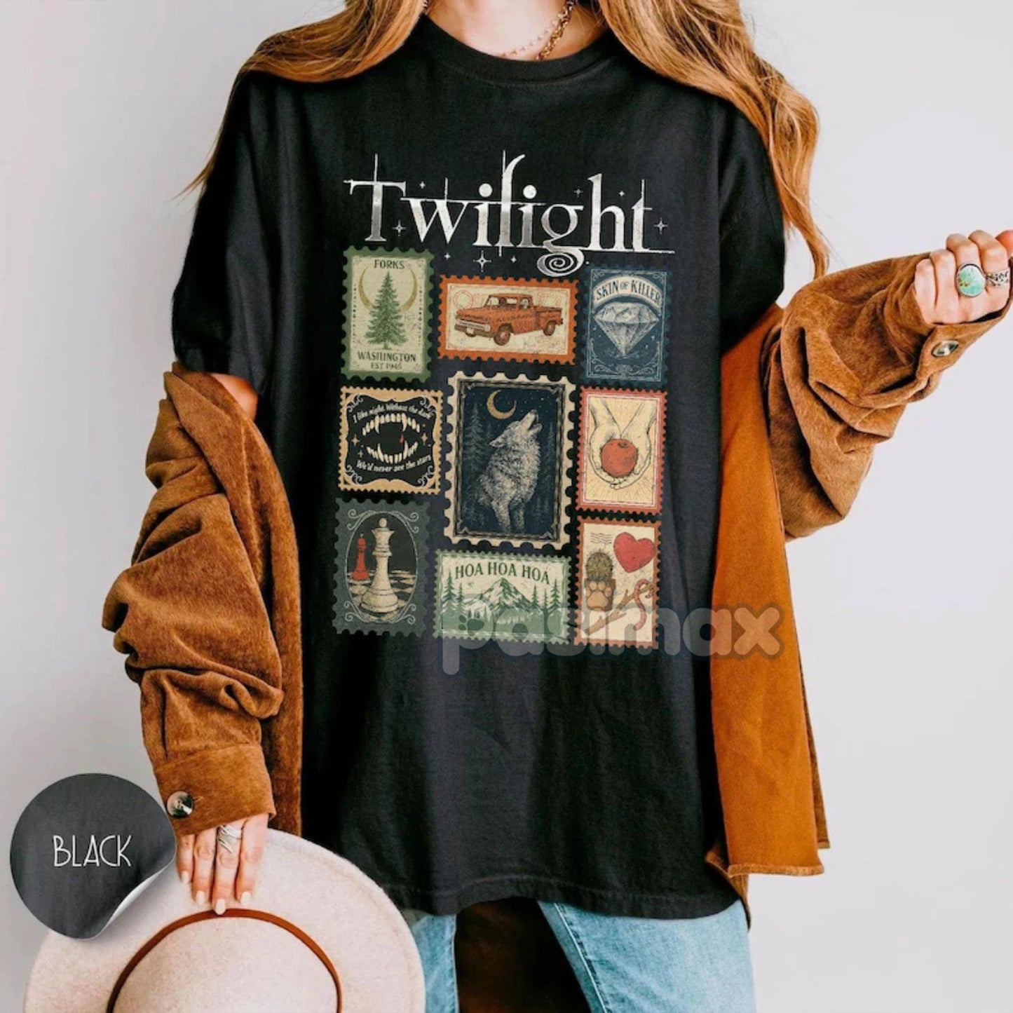 'Forks Washington' Inspired T-shirt – Twilight Fan Merch, Bookish Gift, 'Hoa Hoa Hoa Season' Tee, Team Jacob & Edward Apparel