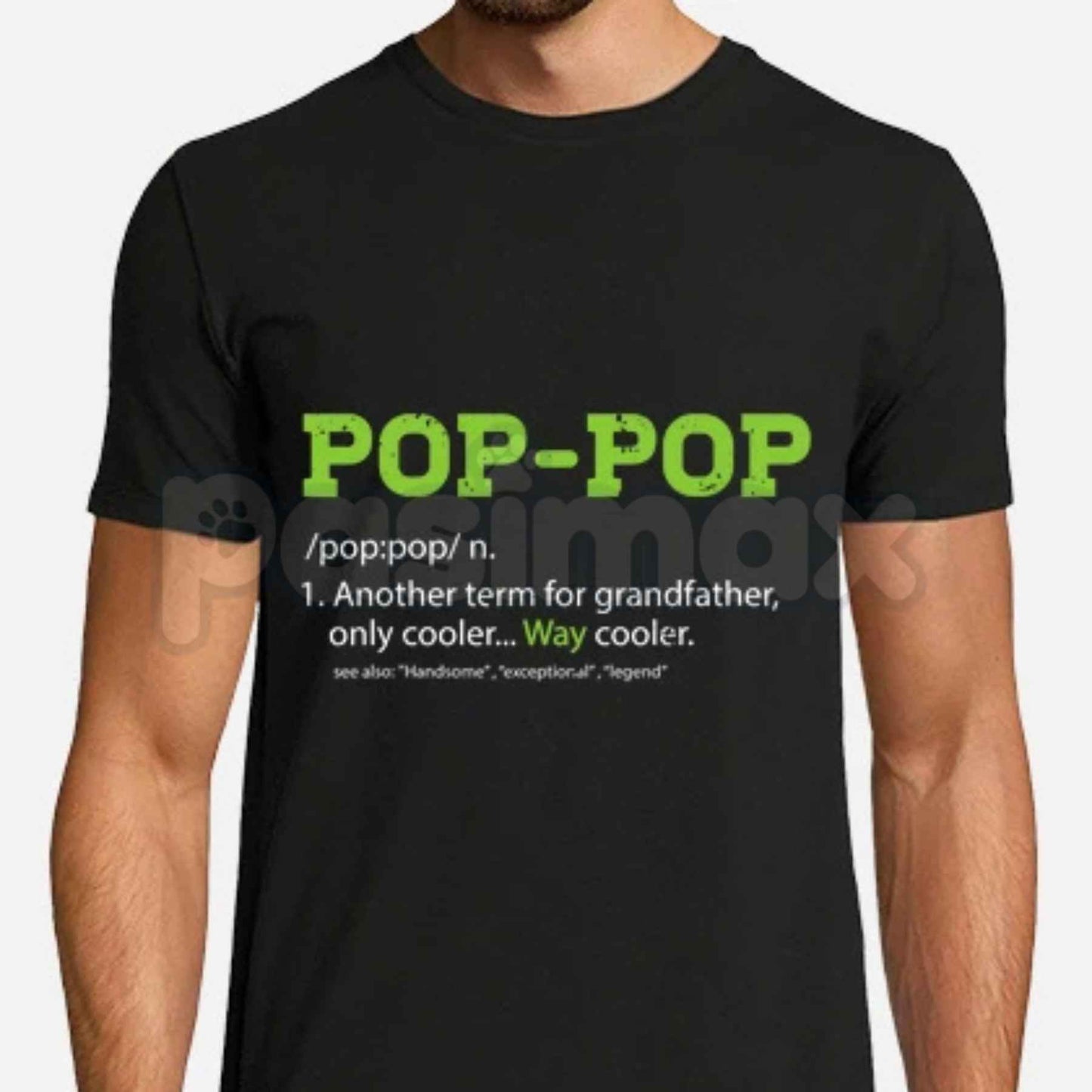 Pops Definition T-Shirt – Funny Cool Grandpa Pop-Pop Unisex Cotton Graphic Tee