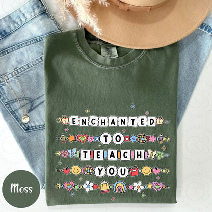 Teacher Appreciation T-Shirt – Back to School Friendship Bracelet Tee, First Day of School Shirt, Cute Teacher Gift, Comfort Colors