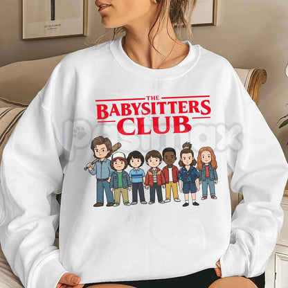 The Baby Sister Club Sweatshirt | Funny Youngest Sibling Crewneck | Retro 90s Book Parody Jumper | Aesthetic Sibling Gift Pullover | Vintage Style Sisterhood Jumper