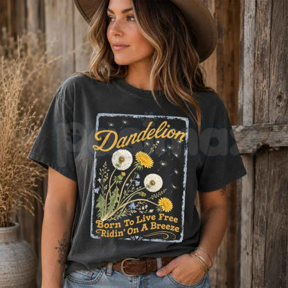 Comfort Colors Dandelion Country Music Graphic Tee