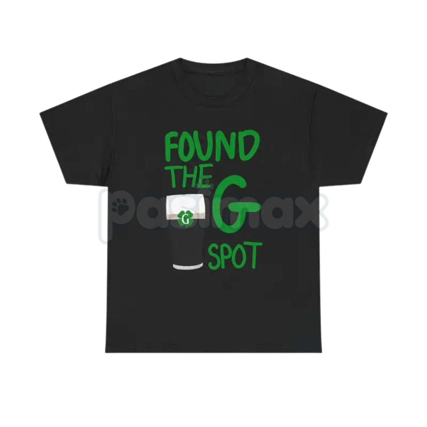 "Found the G" Minimalist St. Patrick's Day T-Shirt - Clean Split the G Stout Graphic Tee, Premium Heavyweight 100% Cotton Irish Humor Top, Sleek Beer Lover Statement Shirt, Modern St. Paddy’s Day Party Apparel, High-Quality Made in USA Pub Gear