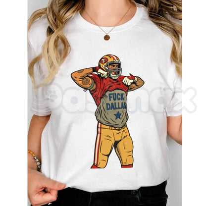 Vintage San Francisco Football Rivalry T-Shirt – Retro Comic Style Casual Unisex Graphic Tee