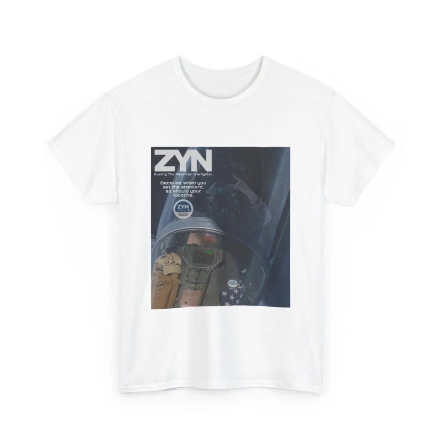 "Zyn Super Awesome Tee" - Heavy Weight Cotton T-Shirt, Funny Zyn Humor Apparel
