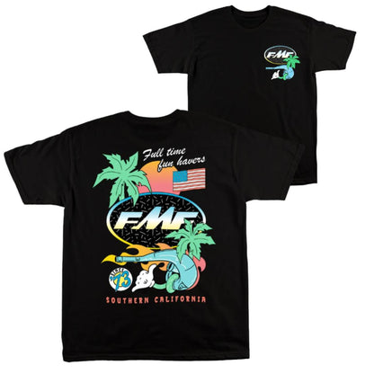 Day Glo FMF Racing 2-Sided Tee - Fluorescent Graphic Shirt, Biker & Truck Fan Apparel