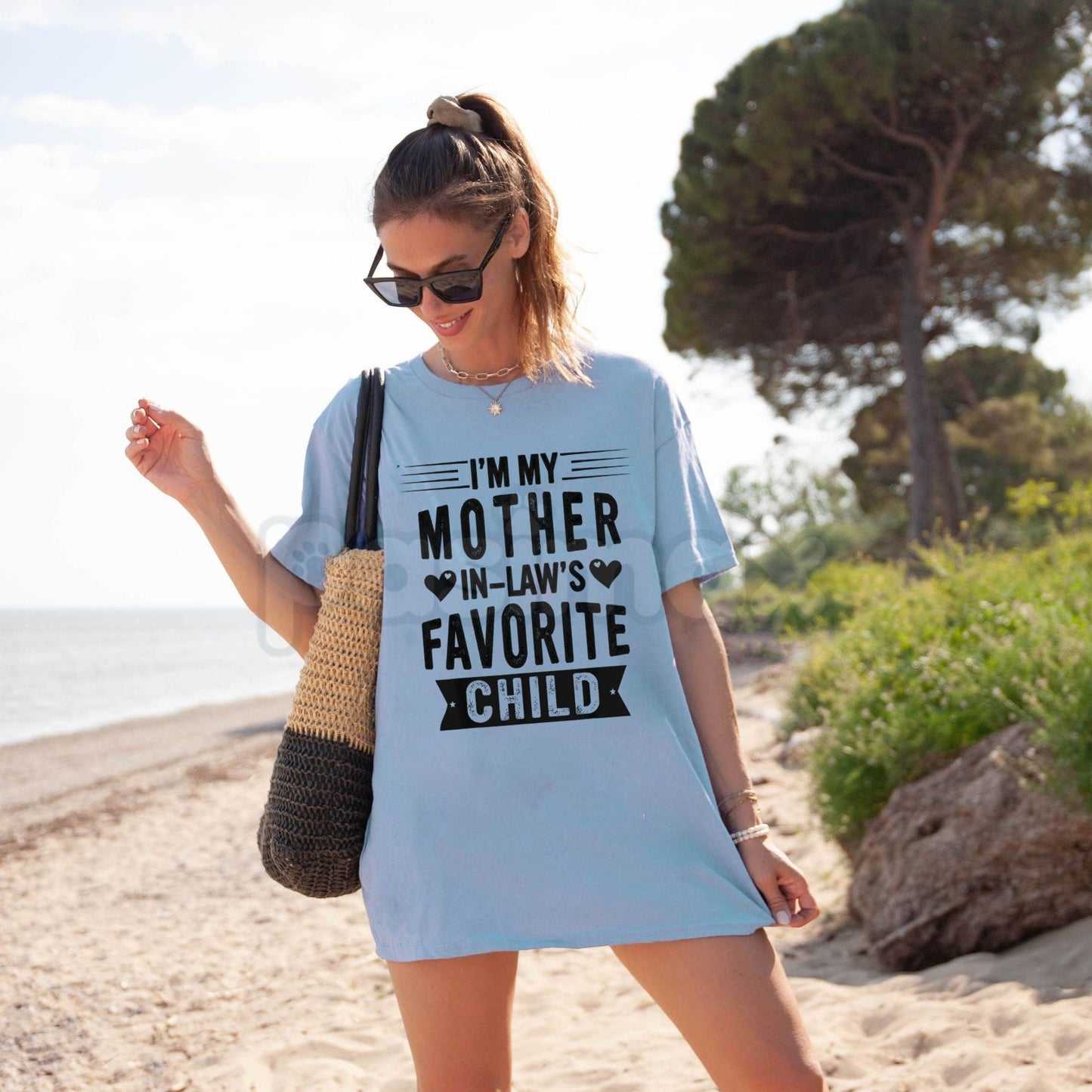 "Officially the Favorite" Mother-In-Law Tee - Sibling Rivalry Humor Shirt, Best In-Law Gift, Funny Family Status Apparel