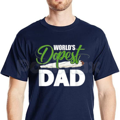 Funny "World's Dopest Dad" T-Shirt – Father's Day Retro Graphic Tee