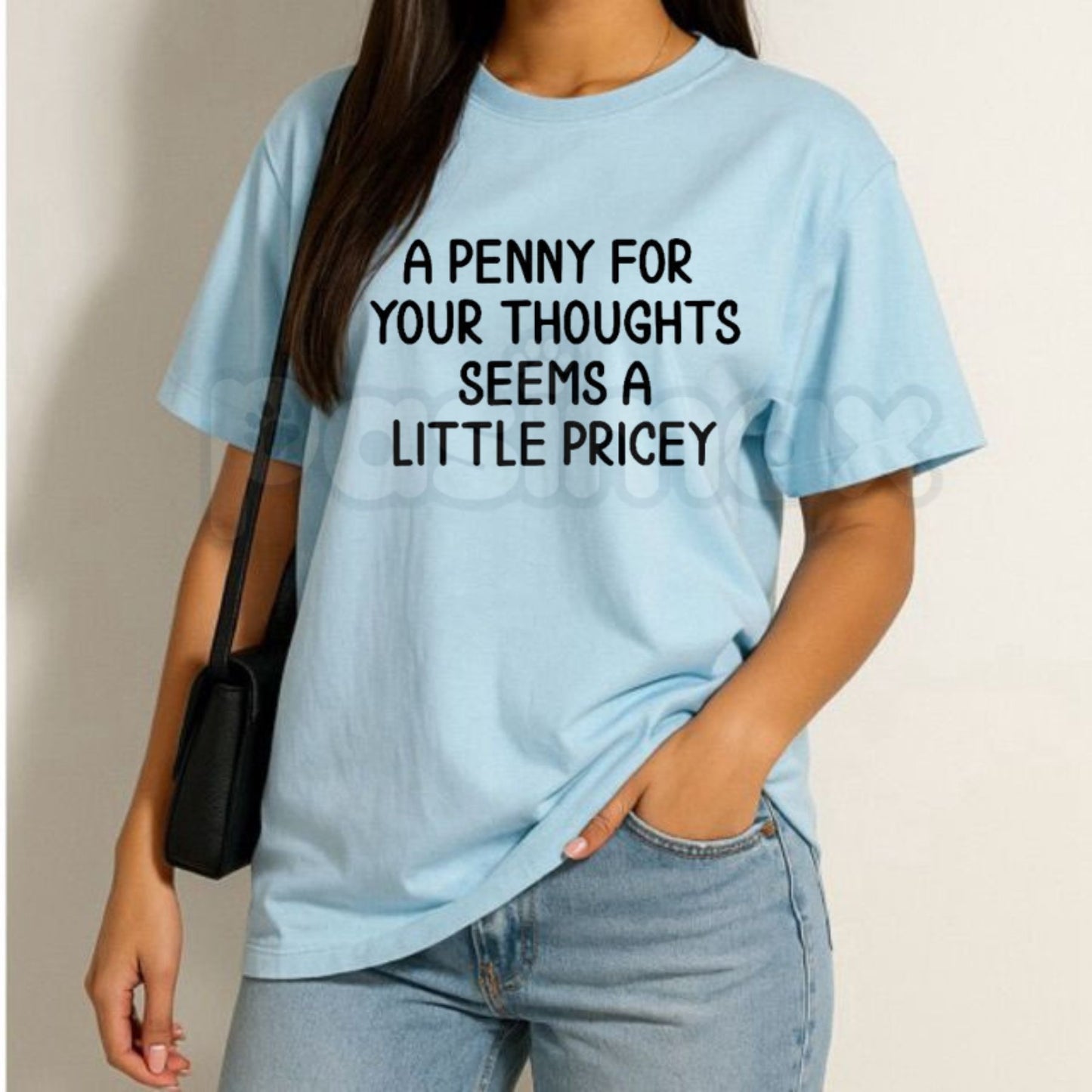 "A Penny For Your Thoughts Seems A Little Pricey" T-Shirt – Funny Sarcastic Introvert Graphic Tee