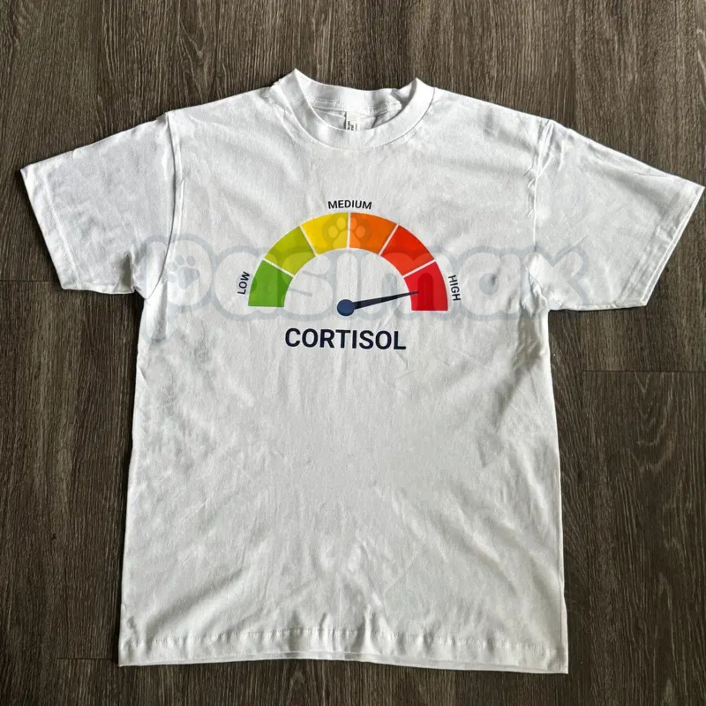 High Cortisol Low Cortisol Funny T-Shirt - Relatable Nervous System Graphic Tee, Funny Burnout Humor Shirt, Trendy Wellness & Mental Health Apparel