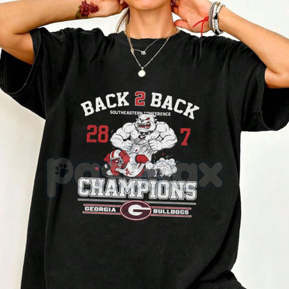 SEC Championship 2025 Go Dawgs Shirt - Georgia Bulldogs Football Victory Tee, Official SEC Champions Fan Apparel, UGA Game Day Gear