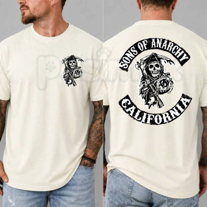 SOA Vintage Biker Graphic Tee – Jax Teller Retro Motorcycle Club Unisex Fan T-Shirt