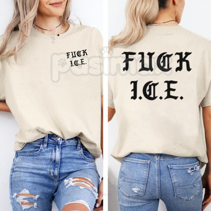 Funny Political Shirts & Pro-Immigration T-Shirts - Anti-ICE Graphic Tee, Social Justice Reform Apparel, Humanitarian Activist Top, Humorous Political Satire Streetwear