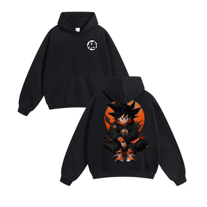 90s Retro Dragon Ball Z Hoodie – Unisex Anime Pullover, DBZ Streetwear, Nostalgic Gift for Him or Her