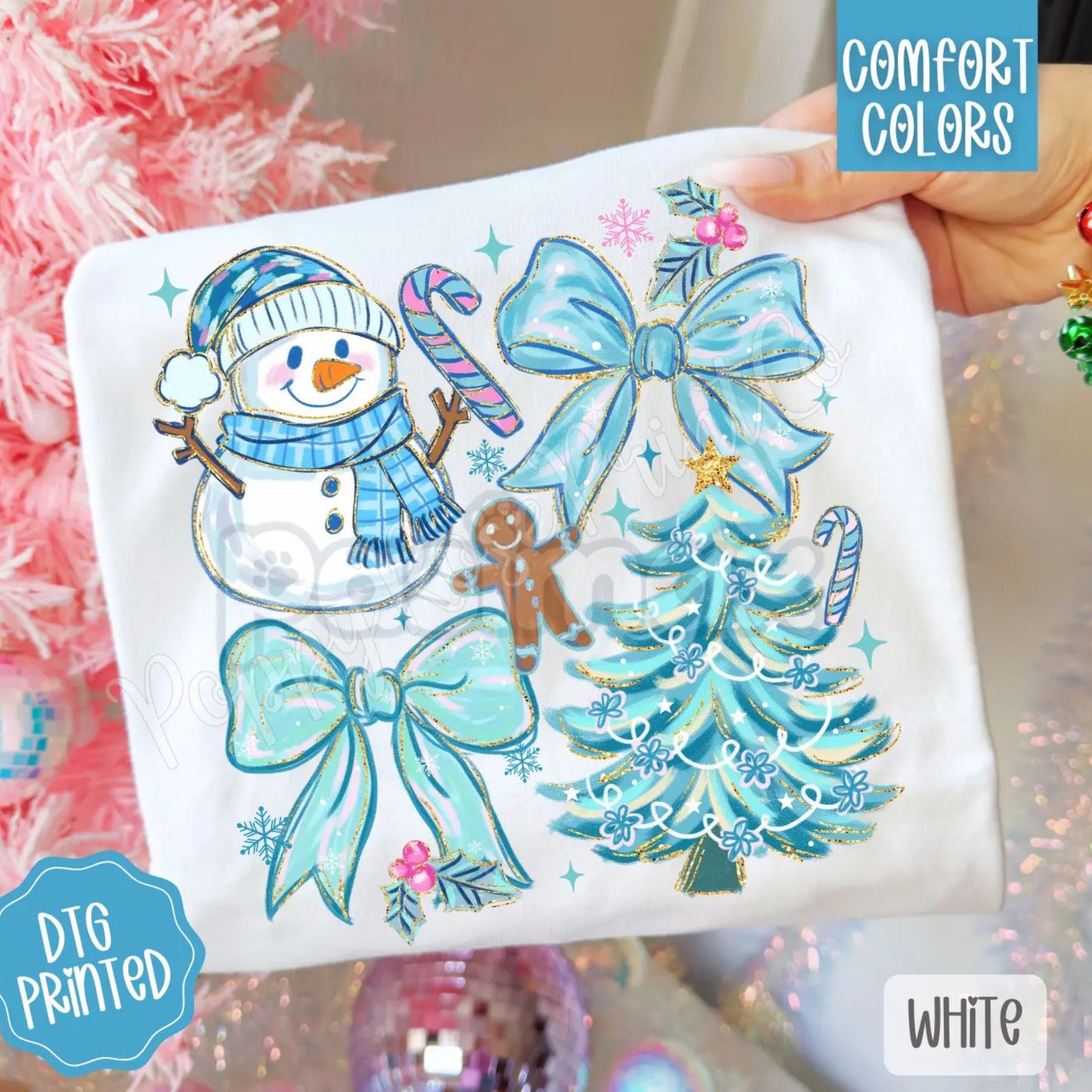 'I'll Have a Blue Christmas' Comfort Colors® T-Shirt – Retro Holiday Song Tee, Trendy Winter Aesthetic Apparel