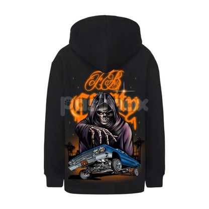 FB County Heavyweight Oversized Halloween Graphic Hoodie – Pullover Streetwear, Unisex Fall Apparel