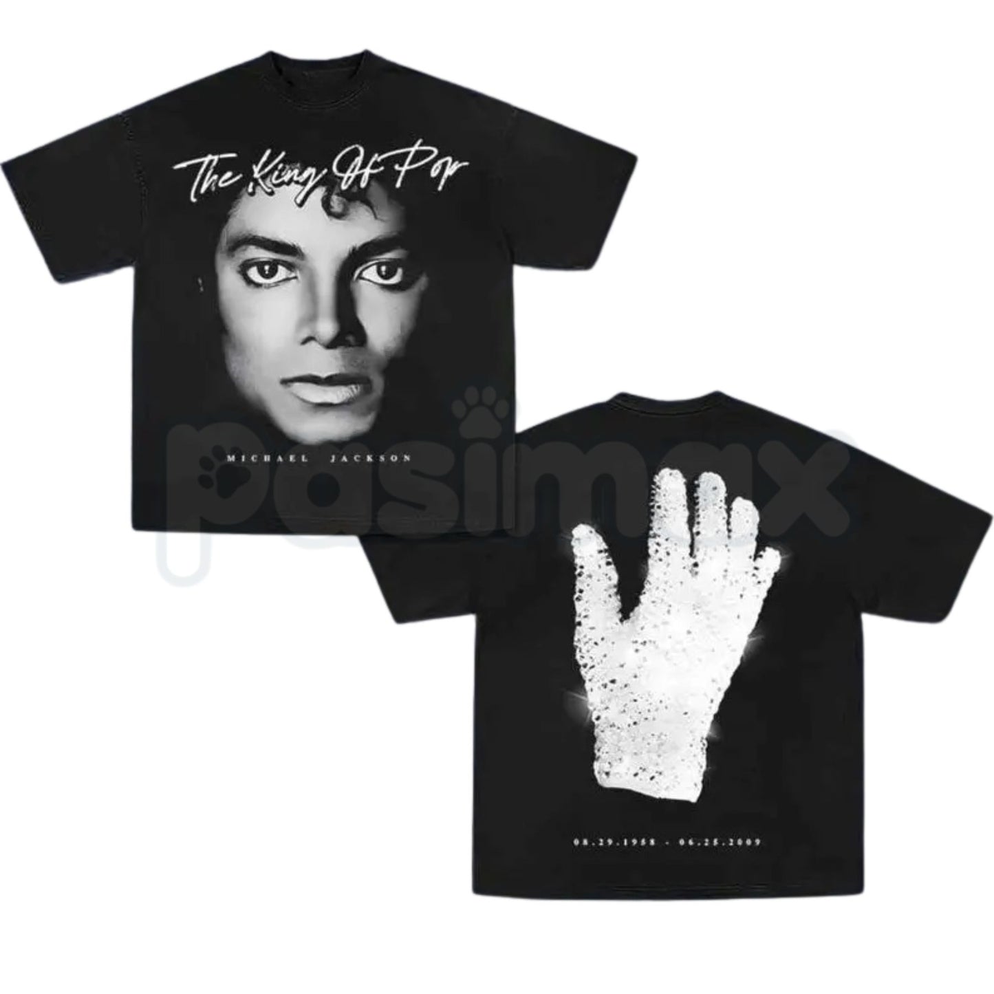 MJ Vintage Pop Music Graphic T-Shirt – Classic King of Pop Retro Tee, Premium 100% Cotton 80s Music Icon Top, Soft Lived-In Heavyweight Legendary Artist Shirt, Made in USA