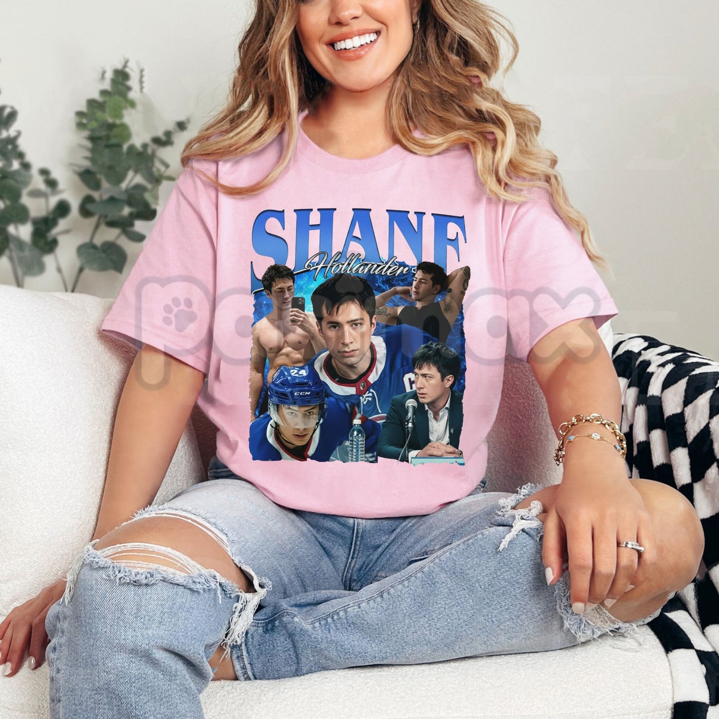 Shane Hollander Hockey Graphic Tee - Fake Boyfriend Series Fan Shirt, MM Hockey Romance Apparel, Booktok Character Tribute