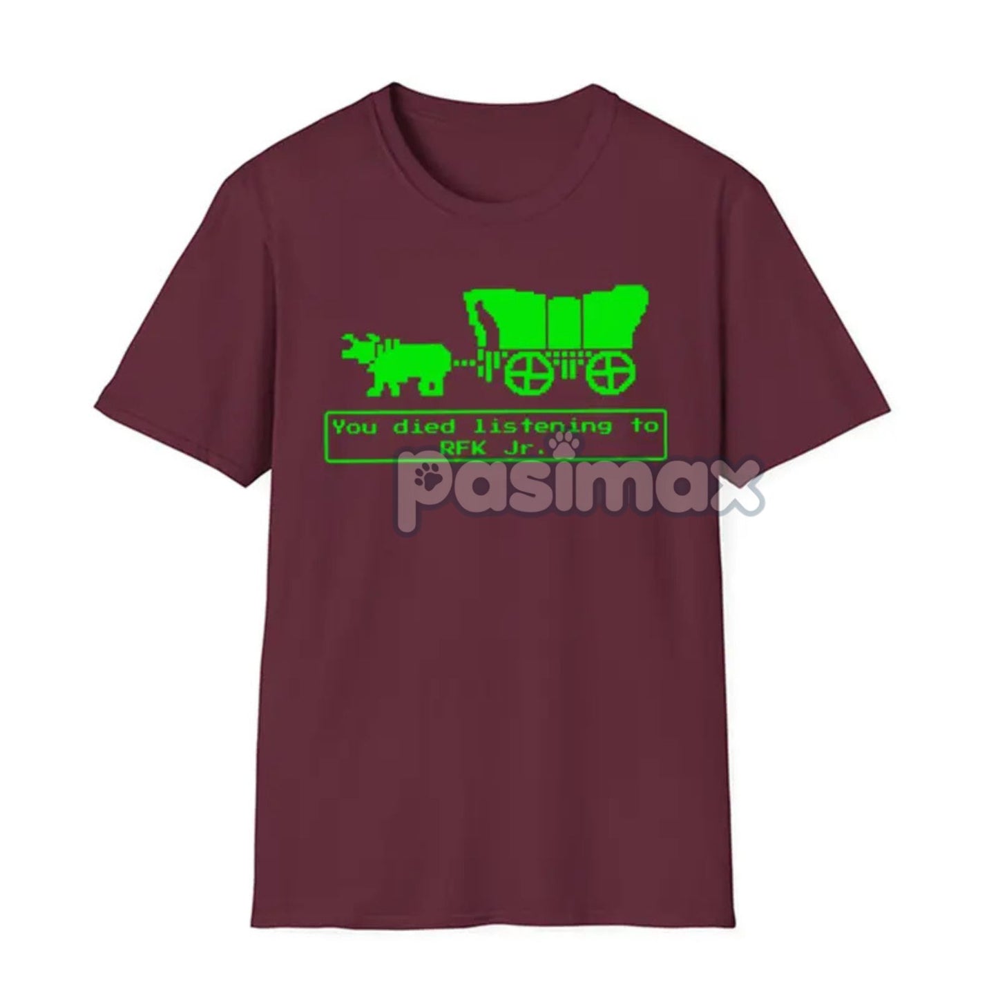 Jr Oregon Trail T-Shirt - Anti-Trump Political Humor Tee, Funny Vintage Game Parody
