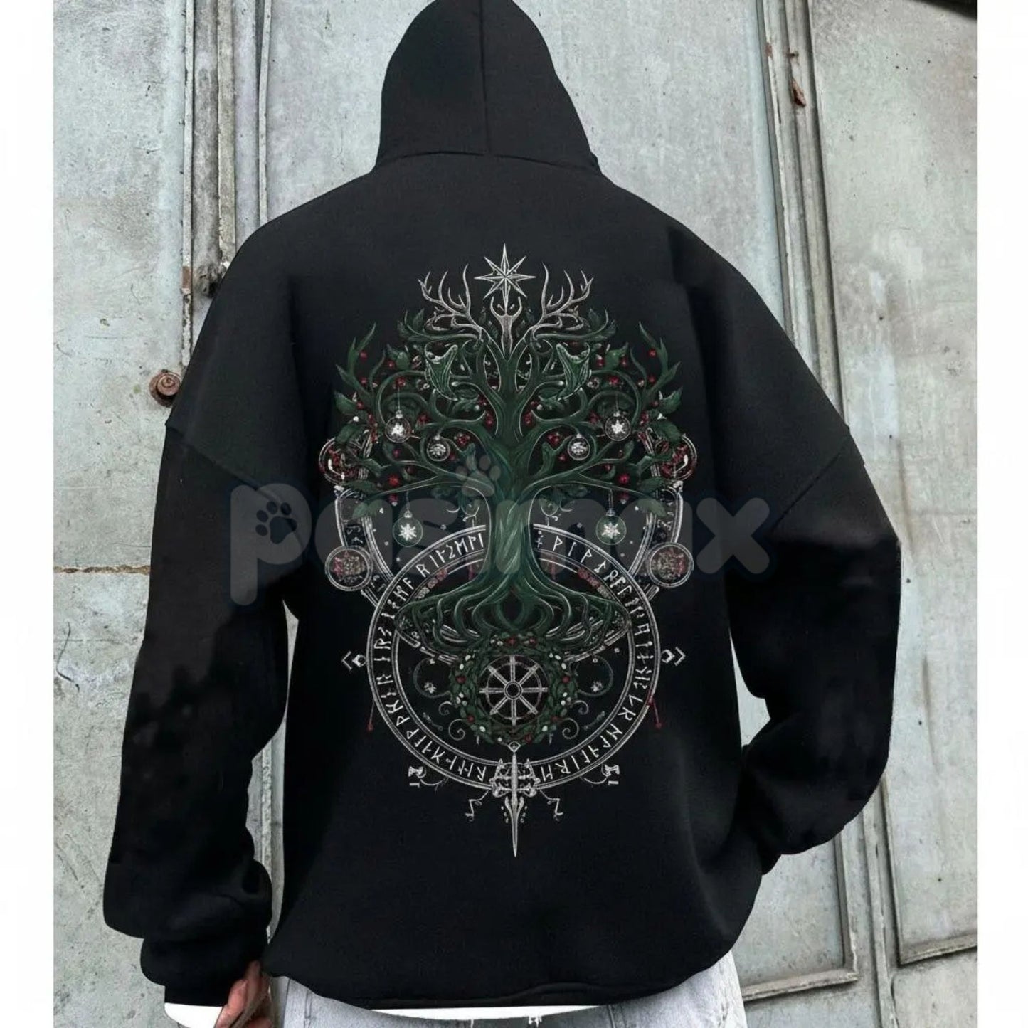 Viking Destiny Nordic Gods Hoodie – Norse Mythology Graphic Pullover, Ancient Lore & Spiritual Streetwear, Unisex