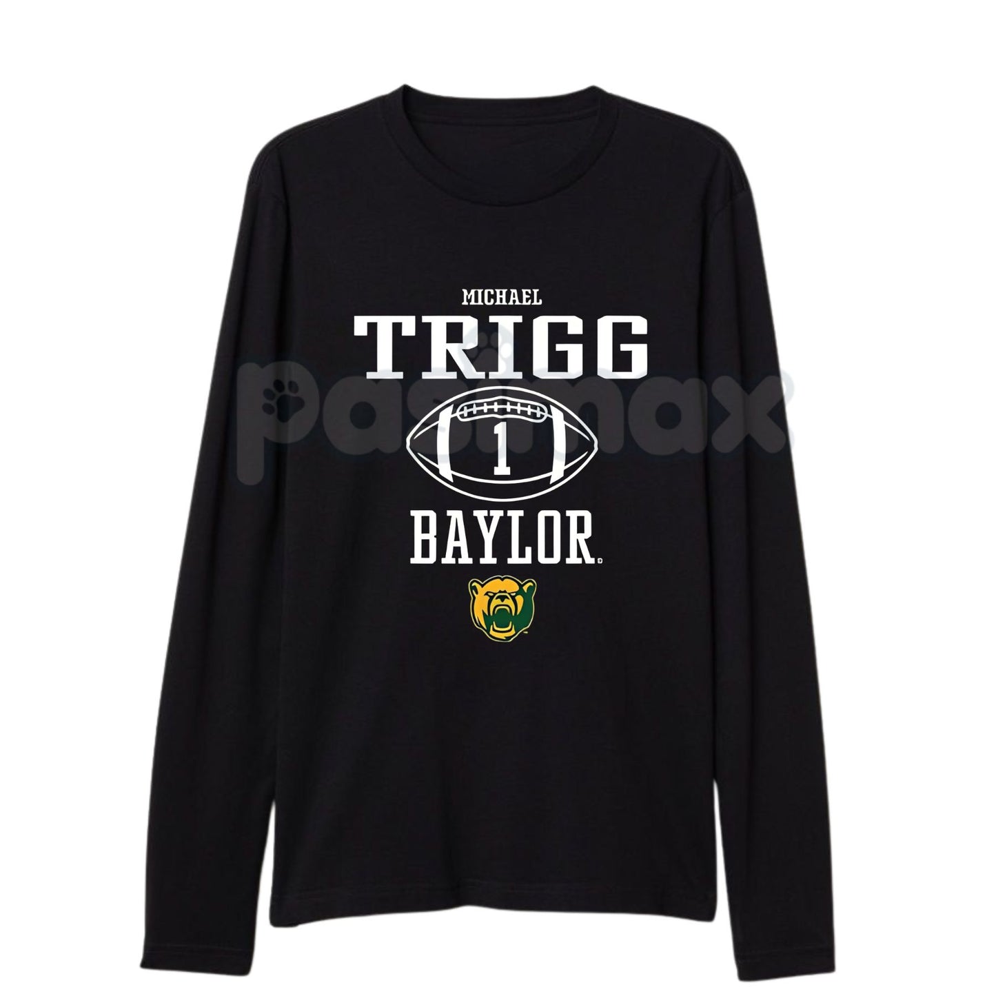Michael Trigg Baylor Football Game Day Long Sleeve T-Shirt | Sport Icon NIL Apparel | Bears Collegiate Fan Gear