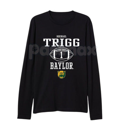 Michael Trigg Baylor Football Game Day Long Sleeve T-Shirt | Sport Icon NIL Apparel | Bears Collegiate Fan Gear