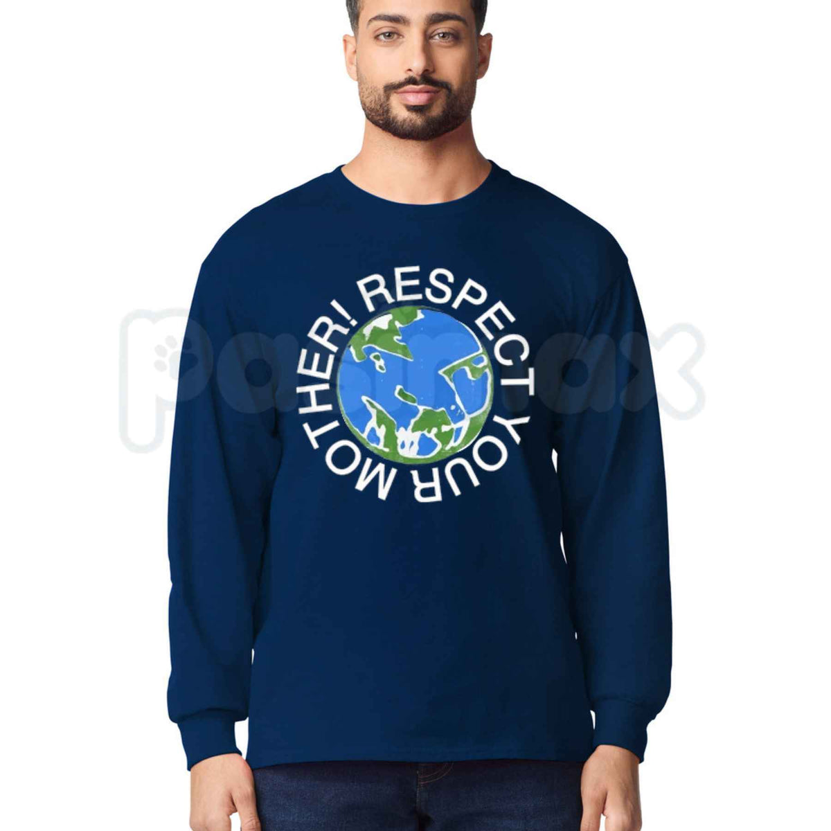Respect Your Mother Long Sleeve | Vintage Earth Day Eco Graphic Shirt