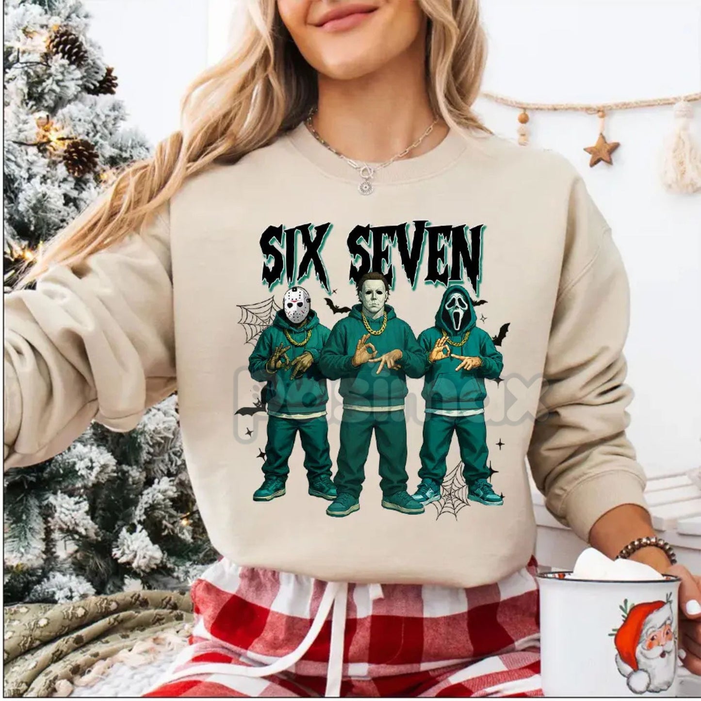 Funny "Six Seven" 67 Halloween Shirt | Slasher Movie Killers Sweatshirt – Horror Fan Gift