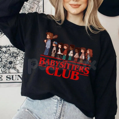 The Babysitters Club Steve Harrington Sweatshirt | Hawkins 1983 Fan Jumper | Mom Steve Retro Graphic Crewneck | Upside Down Nostalgia Pullover