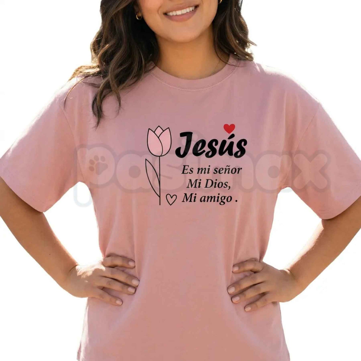 Spanish Christian Shirt Women – Camisa Cristiana Para Mujer, Faith Fe Dios Todo Lo Puede Unisex Classic Cotton Graphic Tee