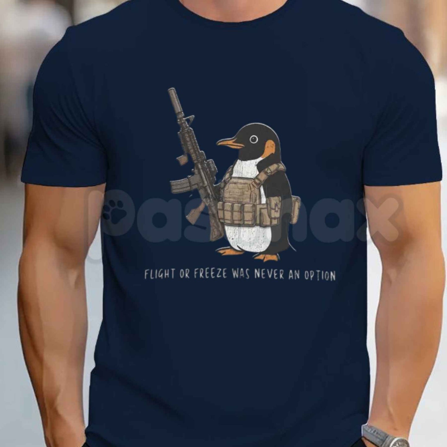Flight Was Never An Option Tactical Penguin Tee