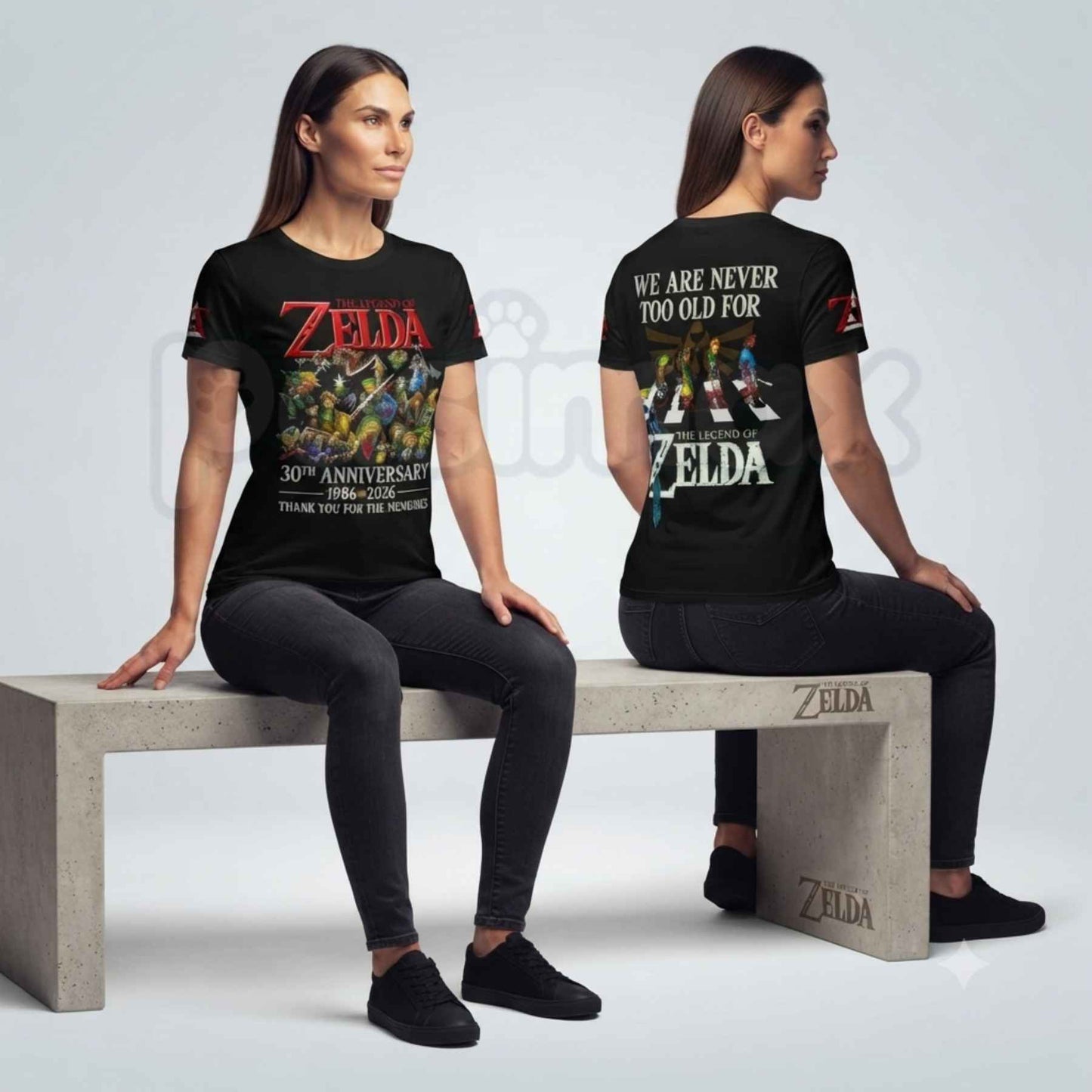 The Legend of Zelda 40th Anniversary T-Shirt – Retro Gaming Milestone Unisex Graphic Tee