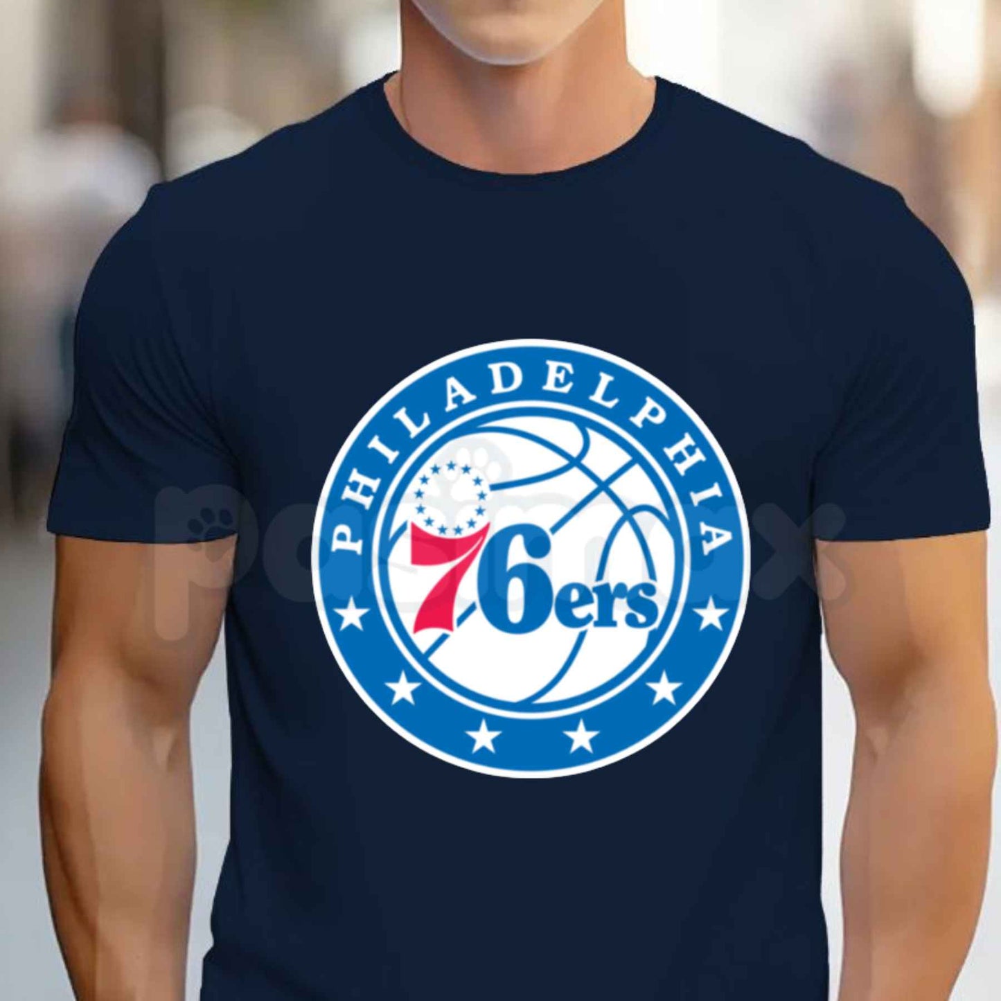 Philadelphia 76ers Logo Graphic T-Shirt – Official Philly Sixers NBA Basketball Unisex Cotton Tee