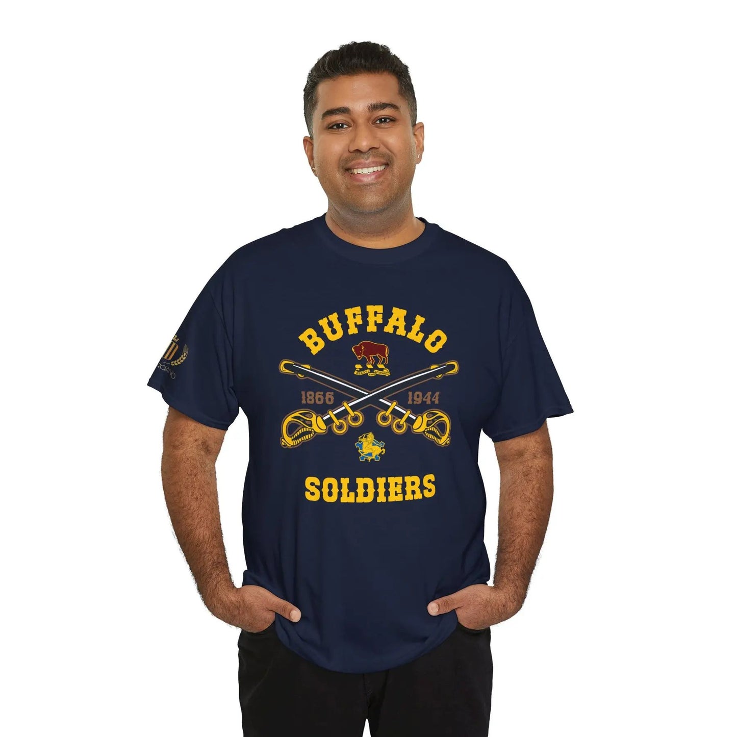 Commemorative Buffalo Soldiers T-Shirt - Honoring Black History & Military Legacy, Unisex History Buff Gift
