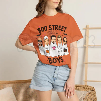 Boo Street Boys Halloween T-Shirt – 90s Boy Band Spooky Concert Graphic Tee