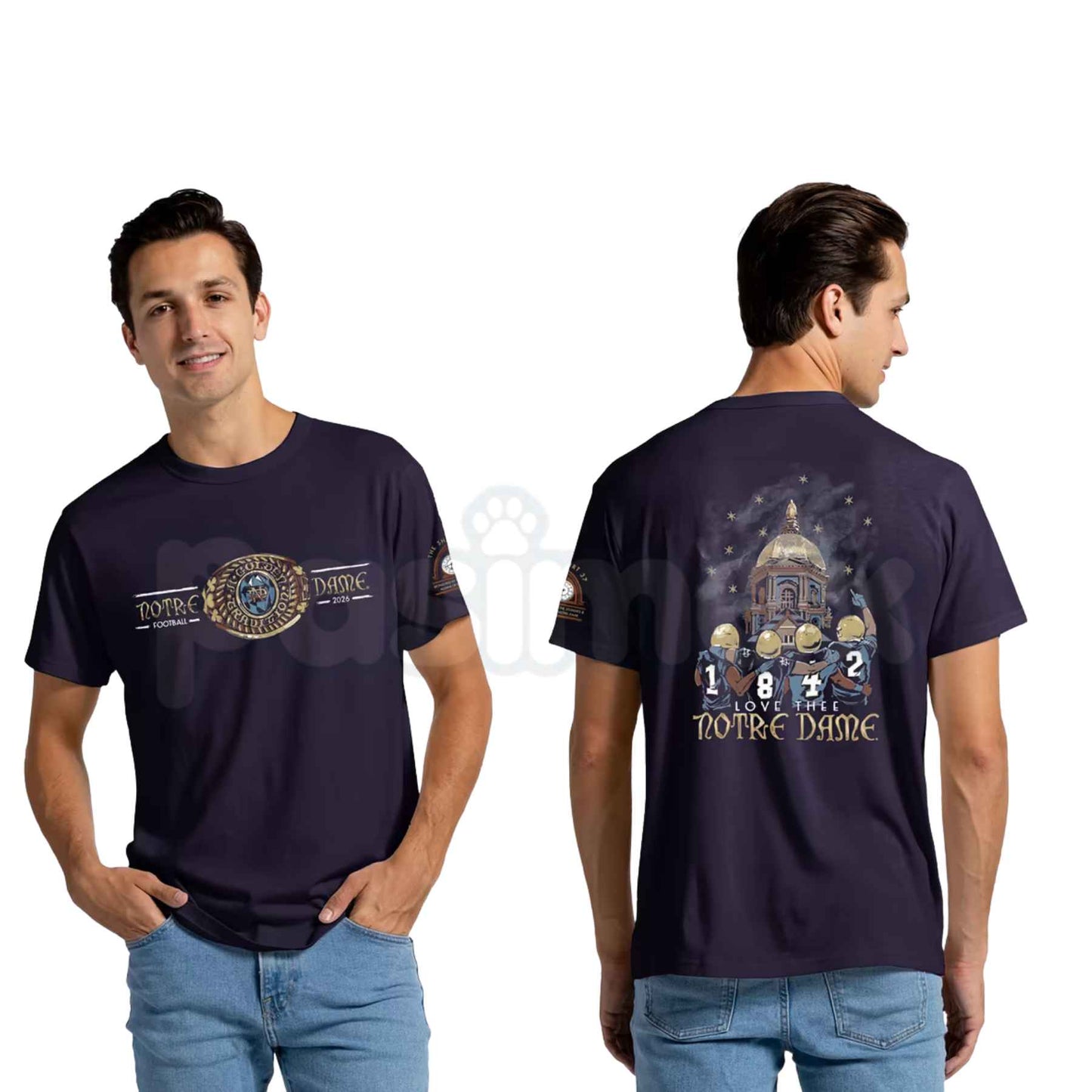 Men's Notre Dame Fighting Irish "The Shirt" 2026 – Navy League Collegiate Wear Cotton Tee