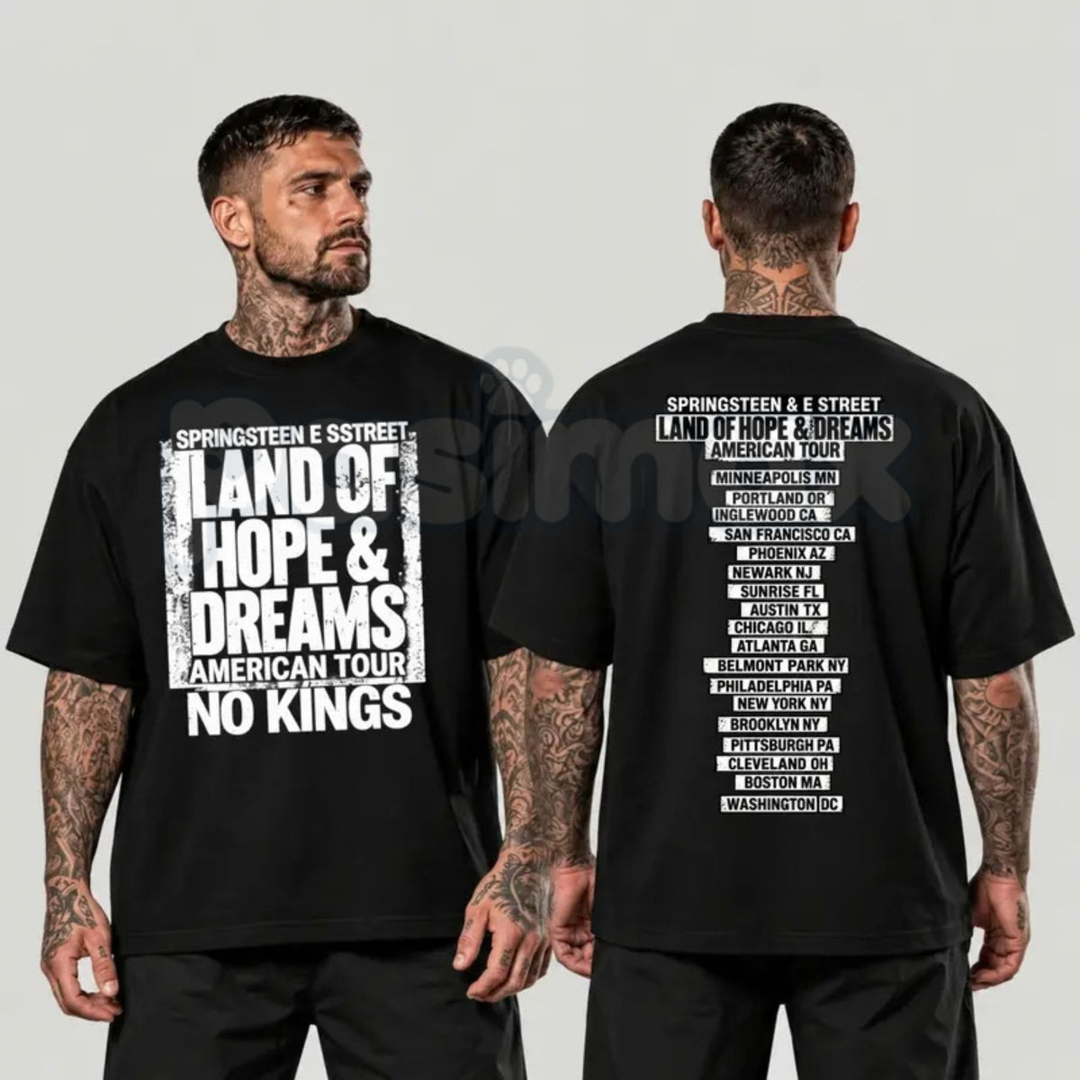 Jack Smith Land Of Hope and Dreams American Tour No Kings T-Shirt