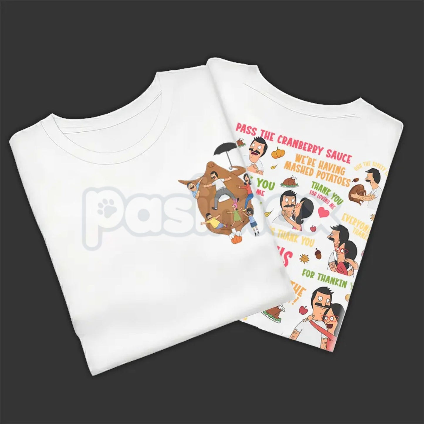 Thanksgiving Song T-Shirt - Happy Thanksgiving Fashion Cotton Tee, Full Colors Full Sizes, Unisex Holiday Apparel