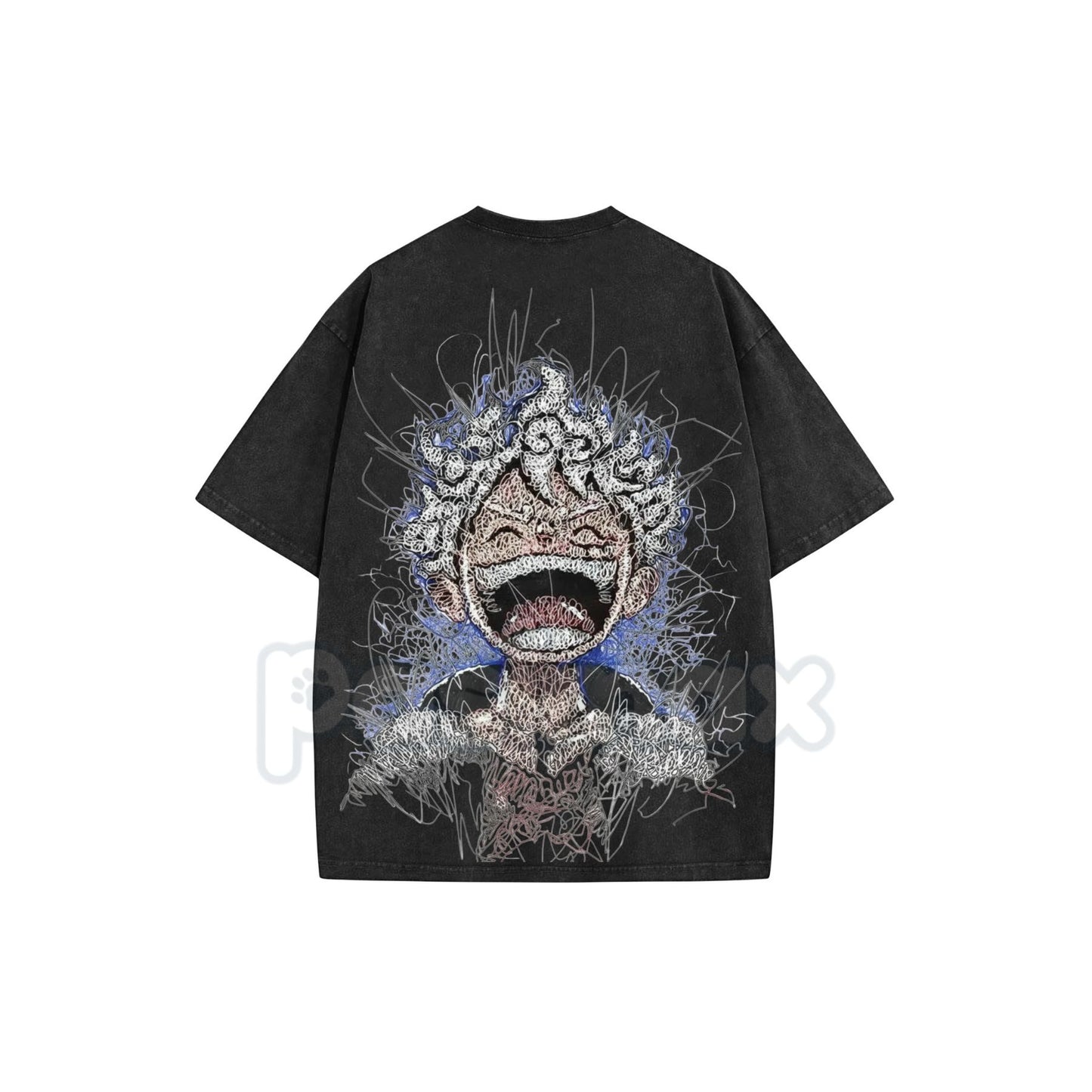 Sun God Nika "Joyboy" Awakening T-Shirt – One Piece Acid Wash Vintage Manga Graphic Tee