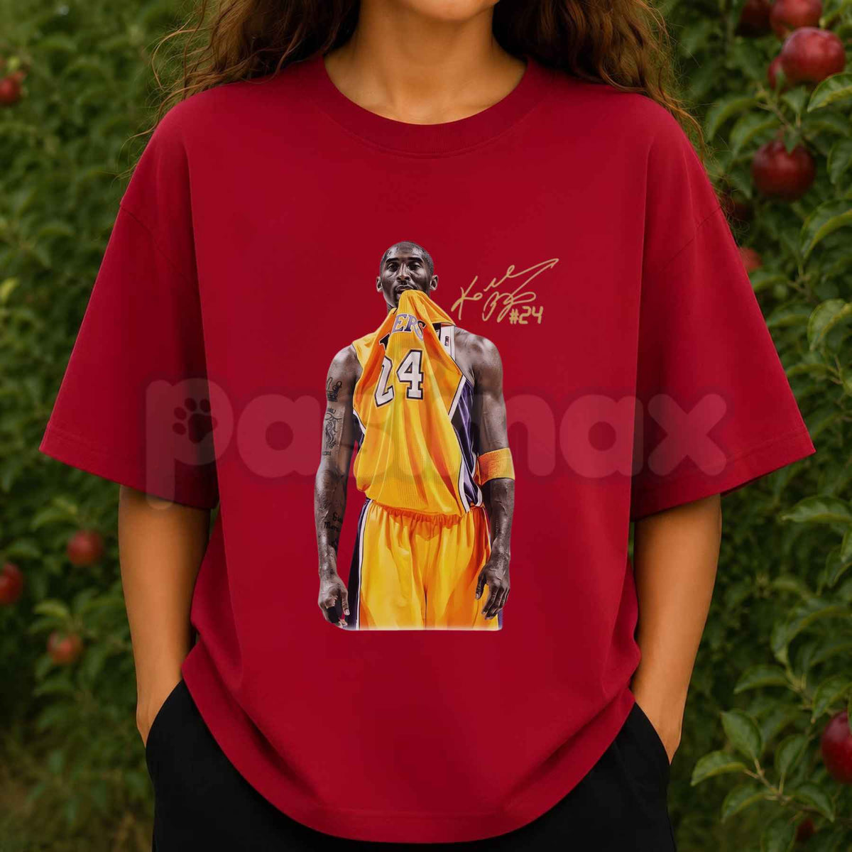 Retro Kobe Bite Character T-Shirt – Mamba Basketball Anime Graphic Unisex Tee