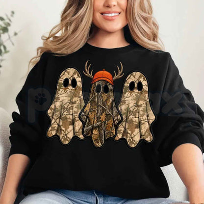 Retro Ghost Hunting Halloween Sweatshirt | Vintage Paranormal Investigator Top