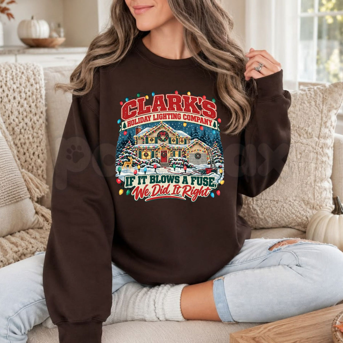 Clark’s Holiday Lighting Co Sweatshirt | Retro Christmas Vacation Crewneck