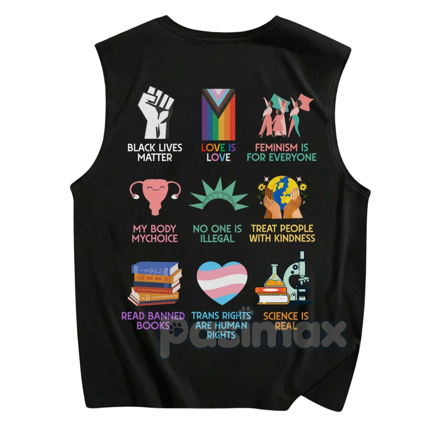Human Rights Tank Top – Activist Graphic Tee, Social Justice Apparel for Men & Women