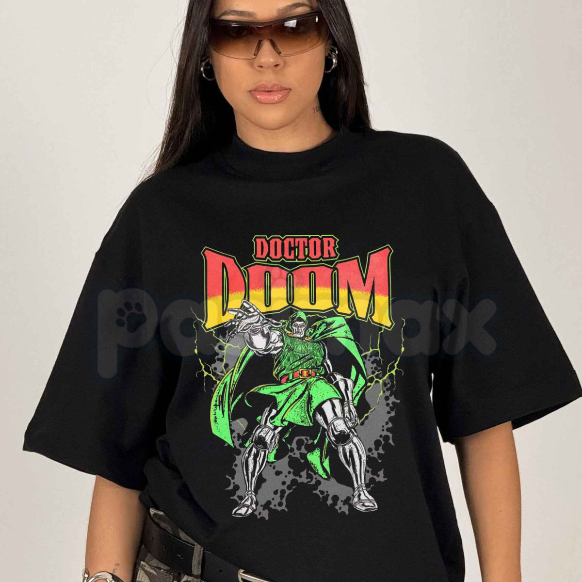 Doctor Doom Graphic T-Shirt – Vintage Marvel Comics Villain Unisex Tee