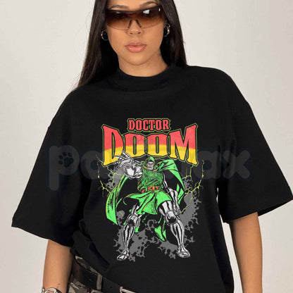 Doctor Doom Graphic T-Shirt – Vintage Marvel Comics Villain Unisex Tee
