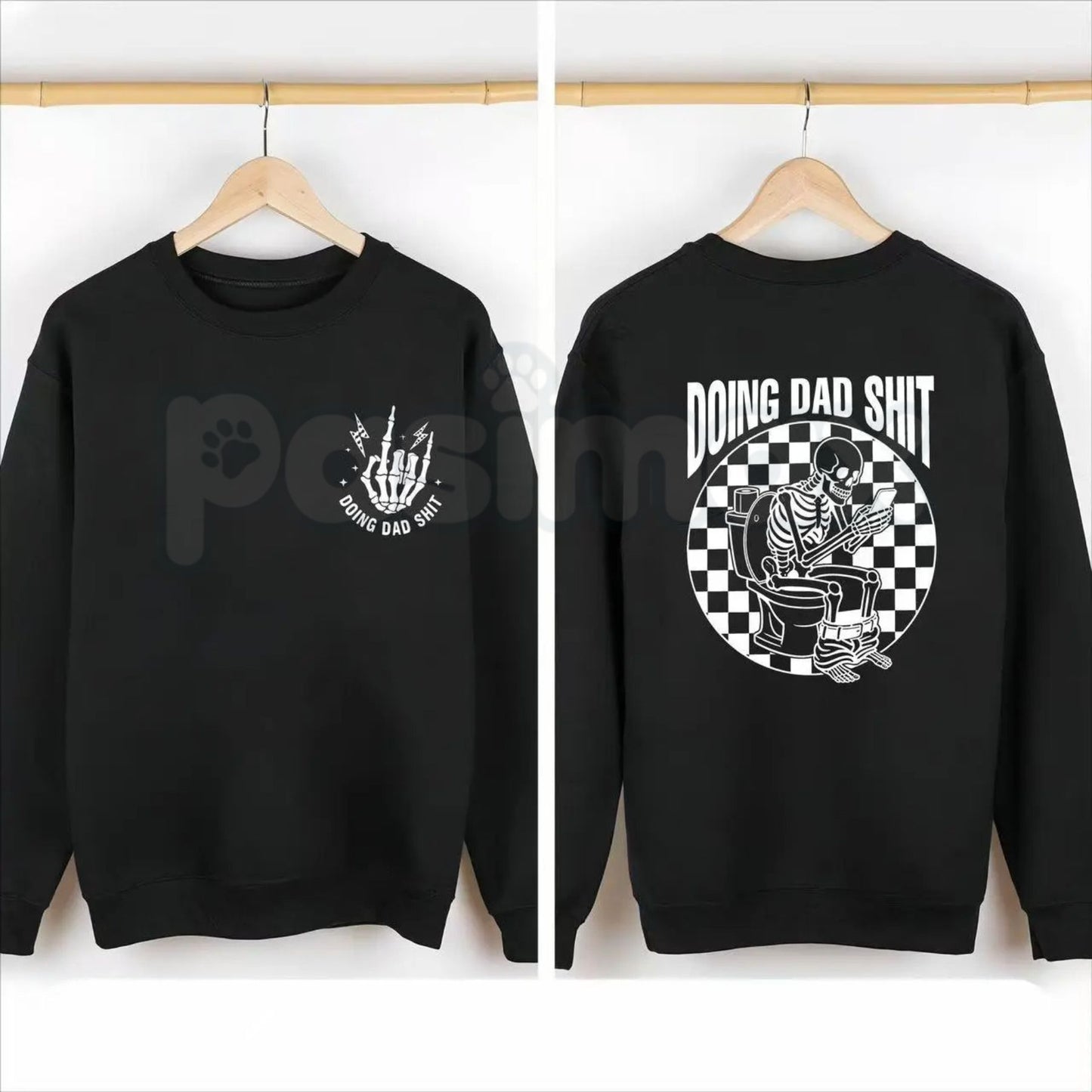 Doing Dad Shit Shirt – Humorous Everyday Father Hoodie & Funny New Dad Gift Sweatshirt