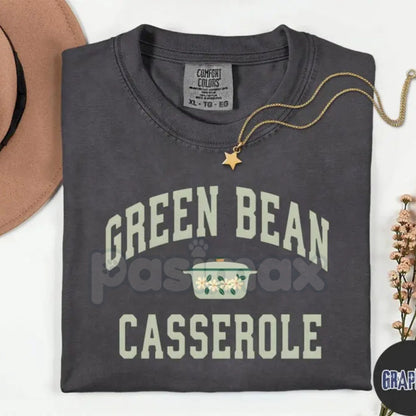 Comfort Colors® 'Team Green Bean Casserole' T-Shirt – Funny Thanksgiving Side Dish Tee, Cozy Foodie Fan Apparel